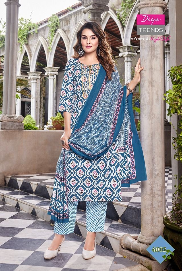 Diya Trends Odhani Vol 4 Cotton With Beautiful Fancy Work Stylish Designer Casual Look Fancy Kurti
