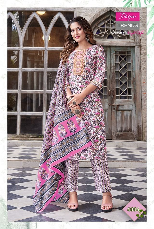 Diya Trends Odhani Vol 4 Cotton With Beautiful Fancy Work Stylish Designer Casual Look Fancy Kurti