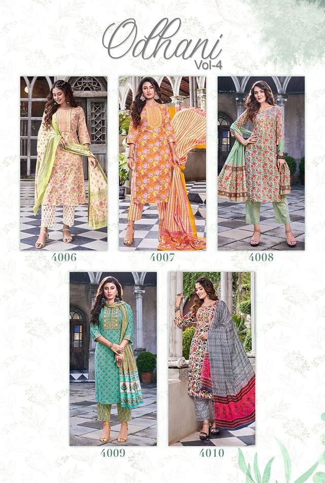 Diya Trends Odhani Vol 4 Cotton With Beautiful Fancy Work Stylish Designer Casual Look Fancy Kurti