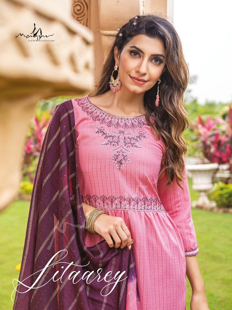 Mayur Sitaarey Fancy With Beautiful Work Stylish Designer Festive Wear Fancy Long Kurti