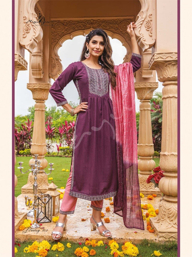Mayur Sitaarey Fancy With Beautiful Work Stylish Designer Festive Wear Fancy Long Kurti
