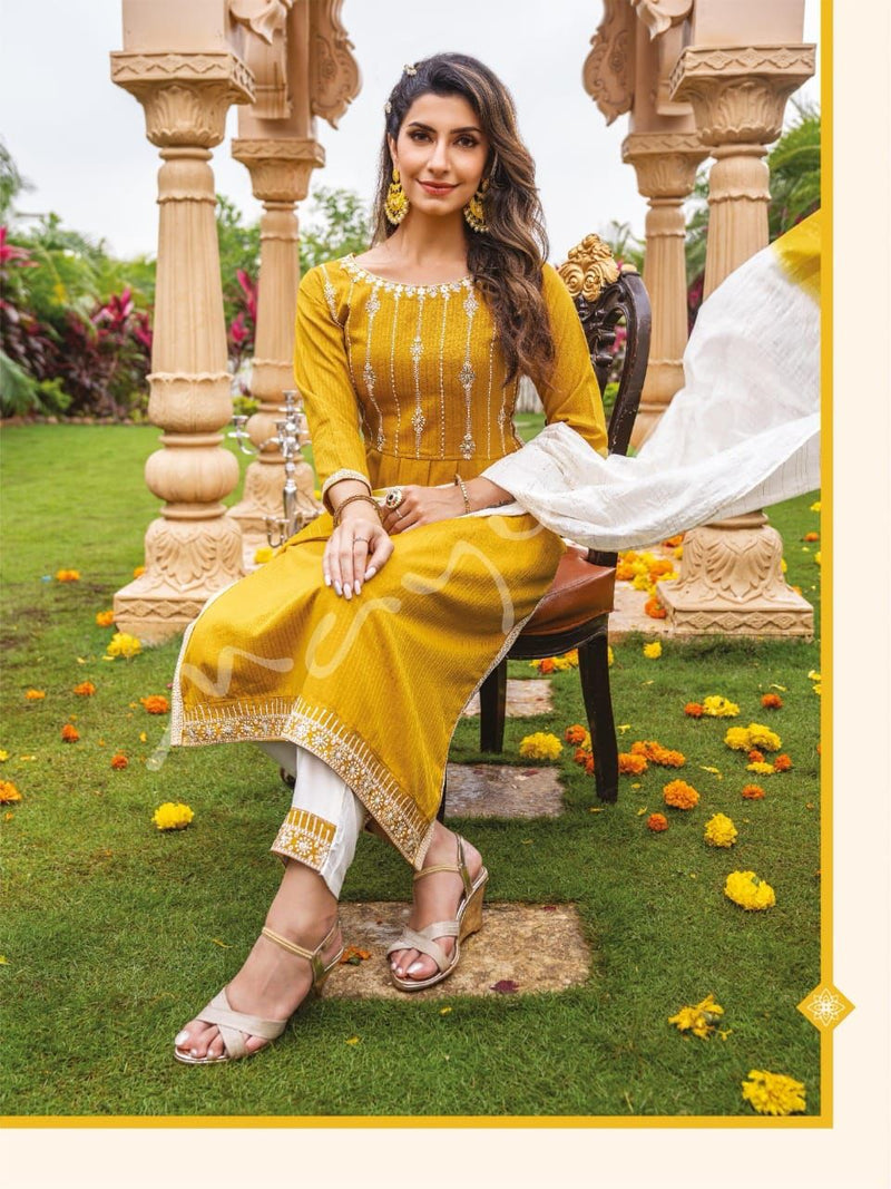 Mayur Sitaarey Fancy With Beautiful Work Stylish Designer Festive Wear Fancy Long Kurti