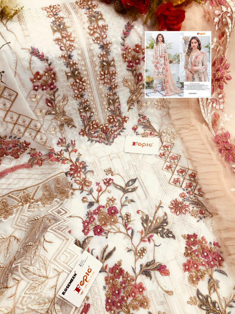 Fepic Suit Rosemeen 90020  Georgette With Heavy Embroidery Work Stylish Designer Salwar Kameez