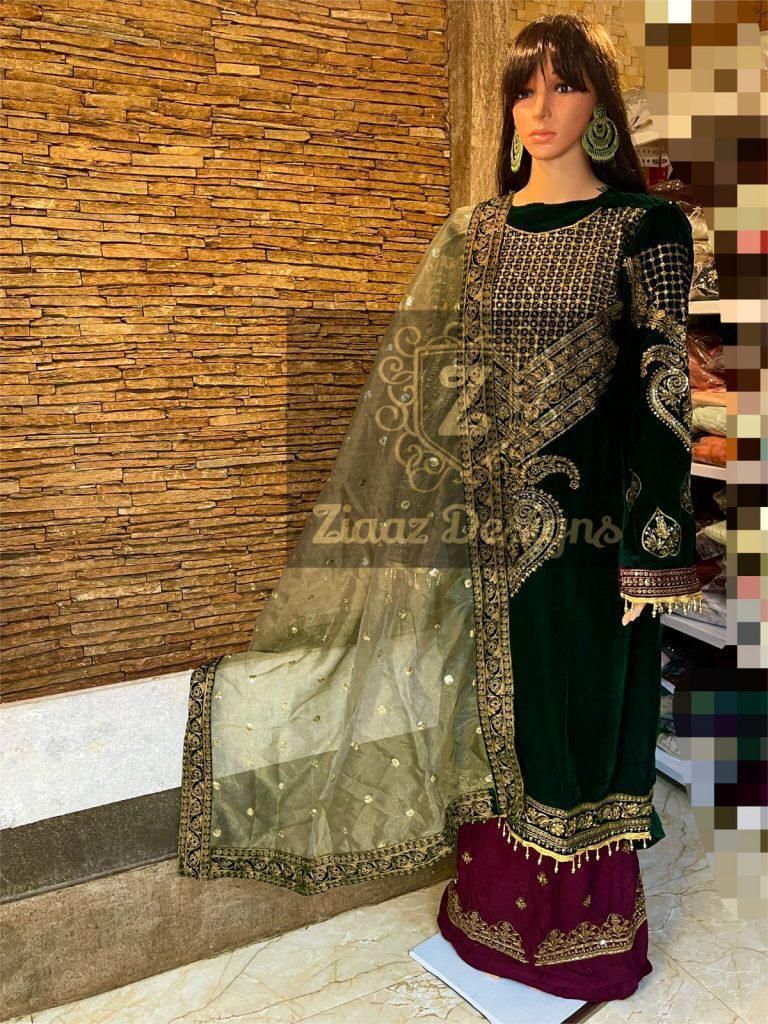 Ziaaz Velvet Vol 1 With Heavy Embroidery Work Stylish Designer Party Wear Salwar Kameez