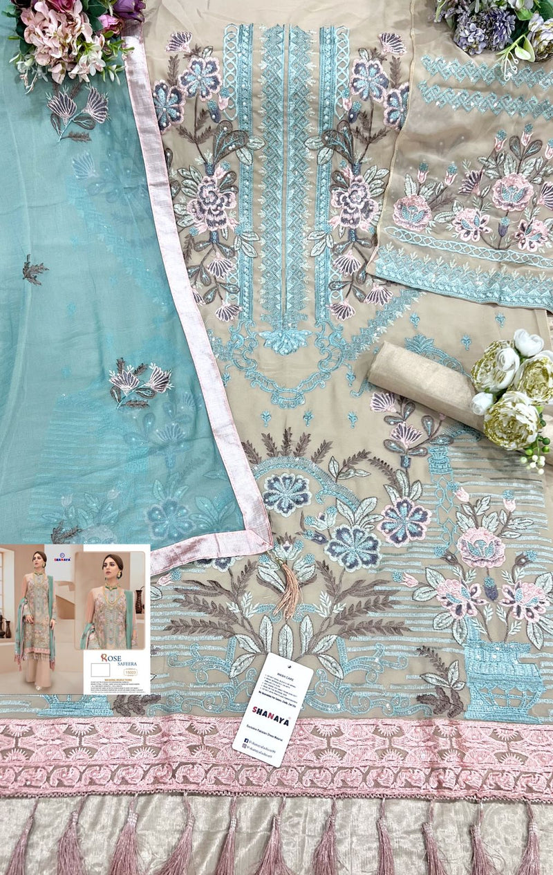 Shanaya Rose Safeera 15003 Georgette With Heavy Embroidery & Hand Work Stylish Designer Party Wear Salwar Kameez
