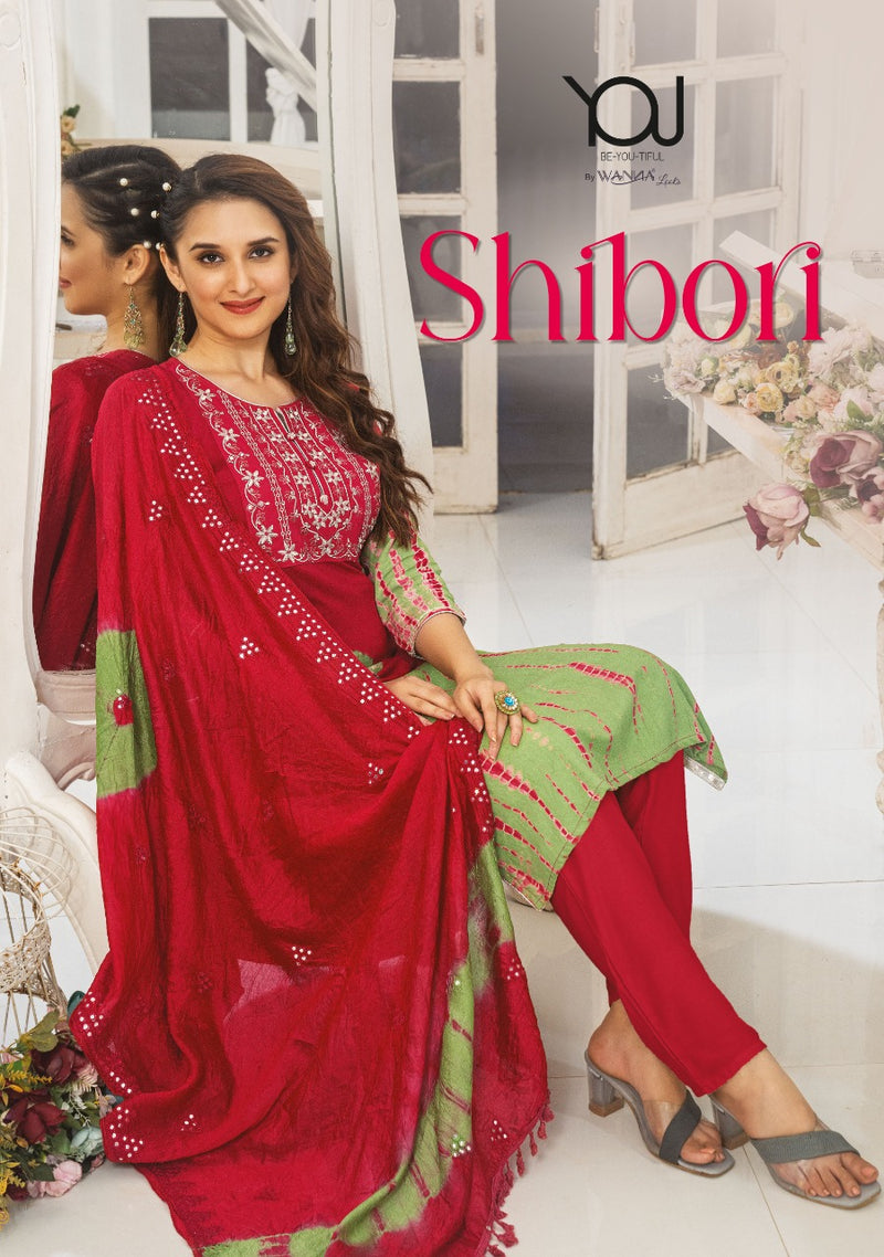 Wanna Shibori Viscose With Fancy Work Stylish Designer Casual Look Festive Wear Fancy Kurti