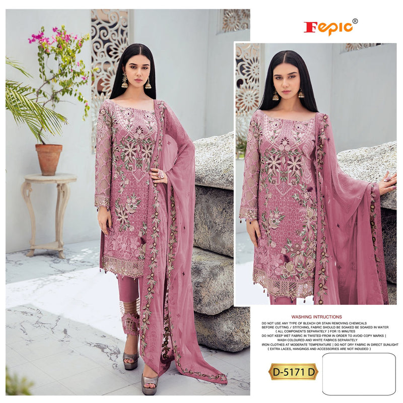 Fepic Rosemeen 5171 D Georgette With heavy Beautiful Heavy Embroidery Work Stylish Designer Party Wear Salwar Kameez