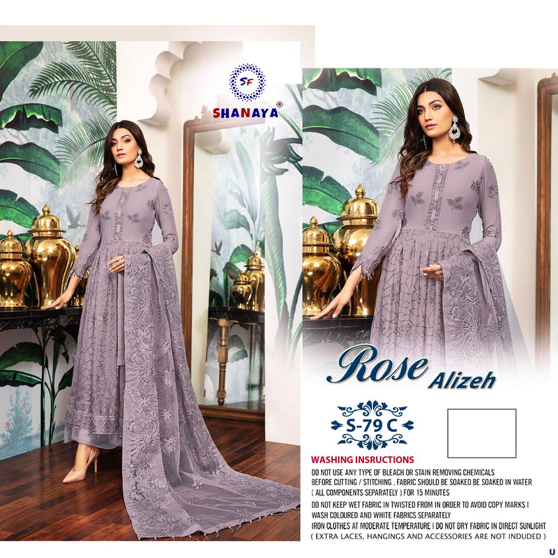 Shanaya Rose Alizeh 79 C Georgette With Heavy Embroidery Work Stylish Designer Party Wear Salwar Kameez