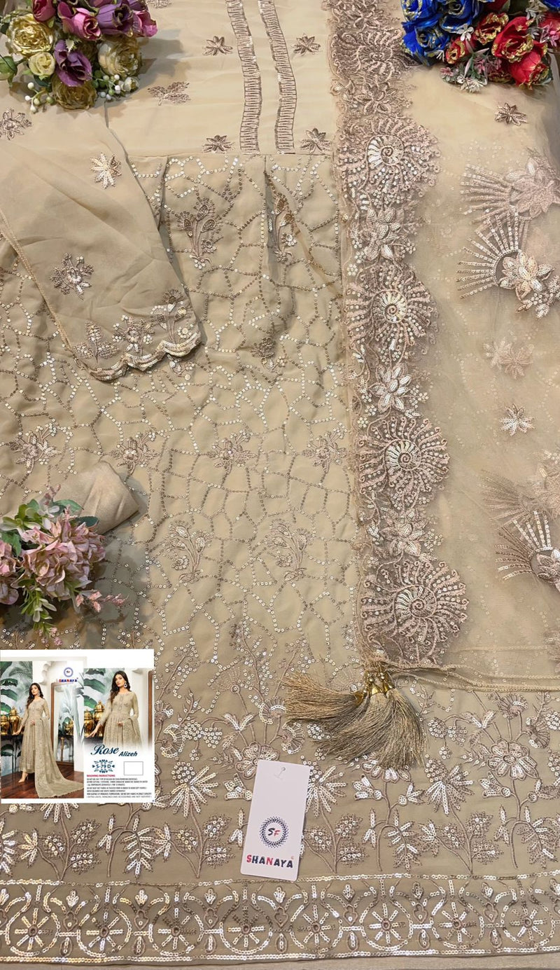 Shanaya Rose Alizeh 79 D Georgette With Heavy Embroidery Work Stylish Designer Party Wear Salwar Kameez