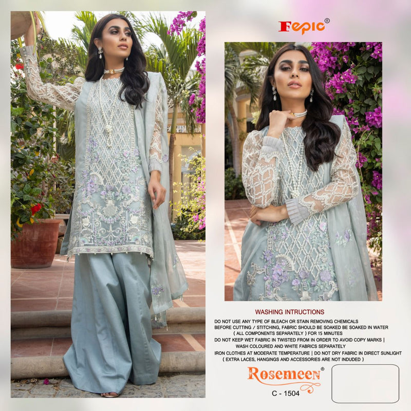 Fepic Rosemeen 1504 C Georgette With Heavy Embroidery Work Stylish Designer Wedding Look Salwar Kameez