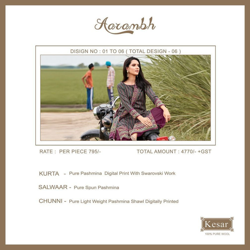 Kesar Aarambh Pashmina With Fancy Work Stylish Designer Festive Wear Salwar Kameez