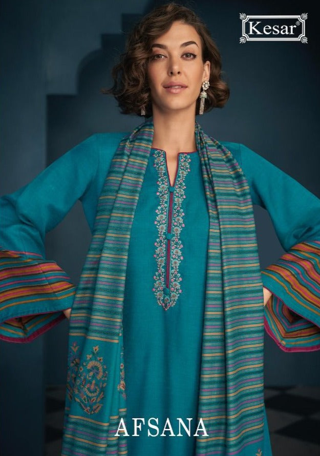 Kesar Afsana Pashmina With Heavy Beautiful Work Stylish Designer Party Wear Salwar Kameez