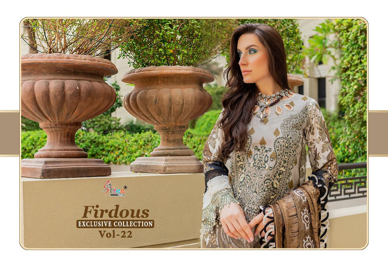 Shree Fabs Fridous Collection Vol 22 Chiffon With Heavy Embroidery Work Stylish Designer Pakistani Salwar Kameez