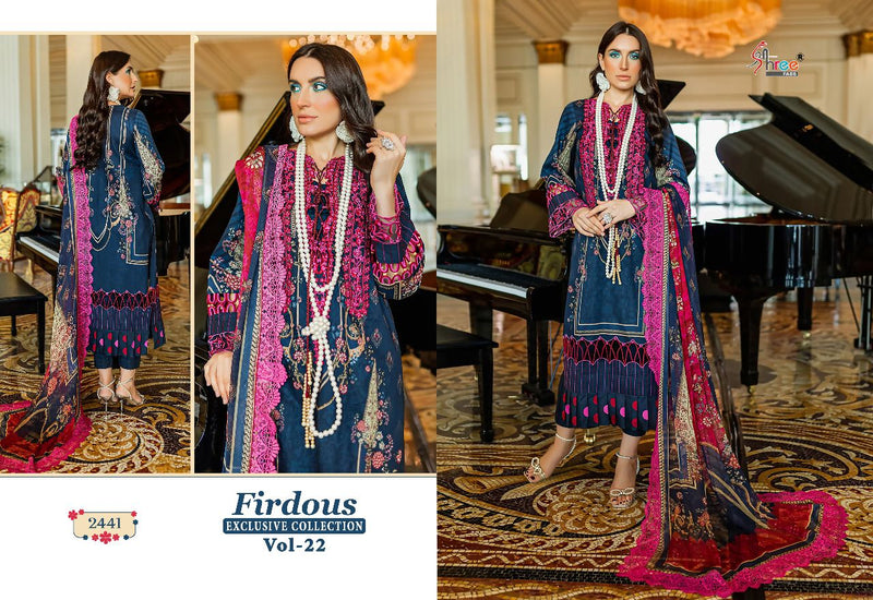 Shree Fabs Fridous Collection Vol 22 Chiffon With Heavy Embroidery Work Stylish Designer Pakistani Salwar Kameez