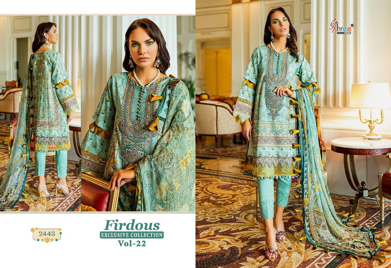 Shree Fabs Fridous Collection Vol 22 Chiffon With Heavy Embroidery Work Stylish Designer Pakistani Salwar Kameez