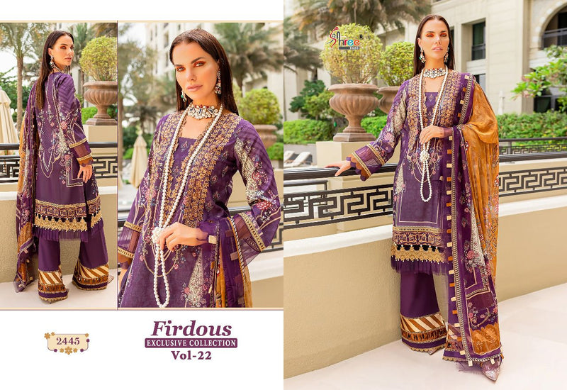 Shree Fabs Fridous Collection Vol 22 Chiffon With Heavy Embroidery Work Stylish Designer Pakistani Salwar Kameez