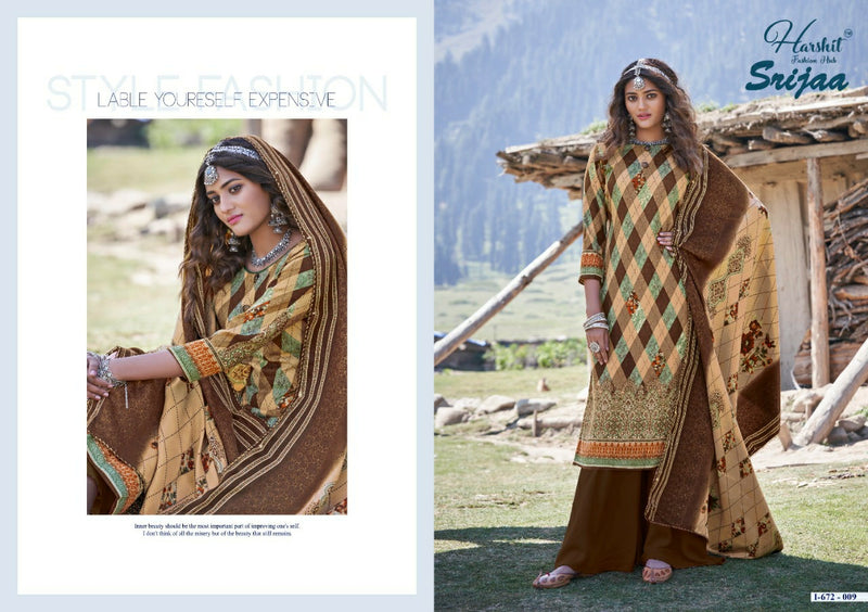 Harshit Fashion Srijaa Pashmina With Printed Work Stylish Designer Attractive Look Salwar Kameez