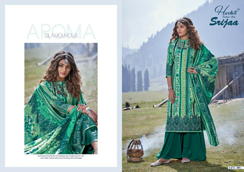 Harshit Fashion Srijaa Pashmina With Printed Work Stylish Designer Attractive Look Salwar Kameez