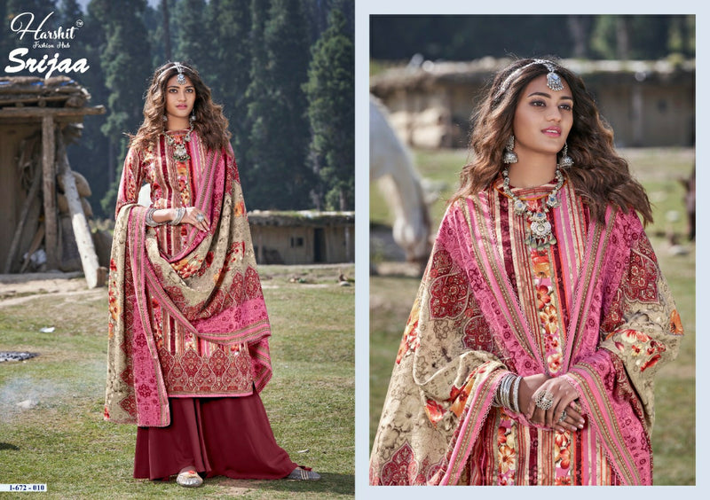 Harshit Fashion Srijaa Pashmina With Printed Work Stylish Designer Attractive Look Salwar Kameez