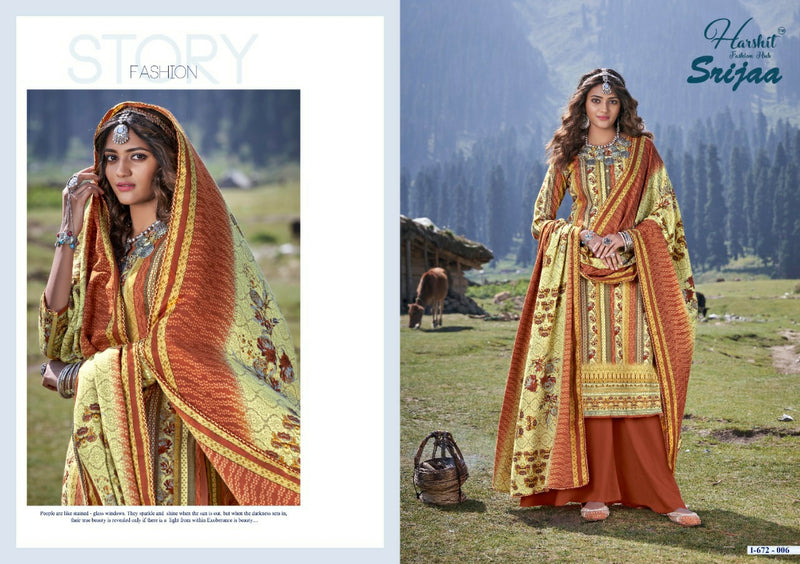 Harshit Fashion Srijaa Pashmina With Printed Work Stylish Designer Attractive Look Salwar Kameez