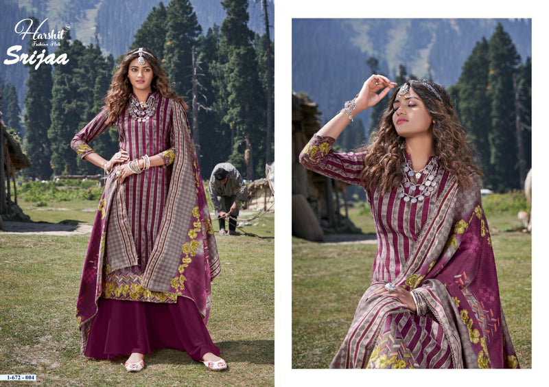 Harshit Fashion Srijaa Pashmina With Printed Work Stylish Designer Attractive Look Salwar Kameez