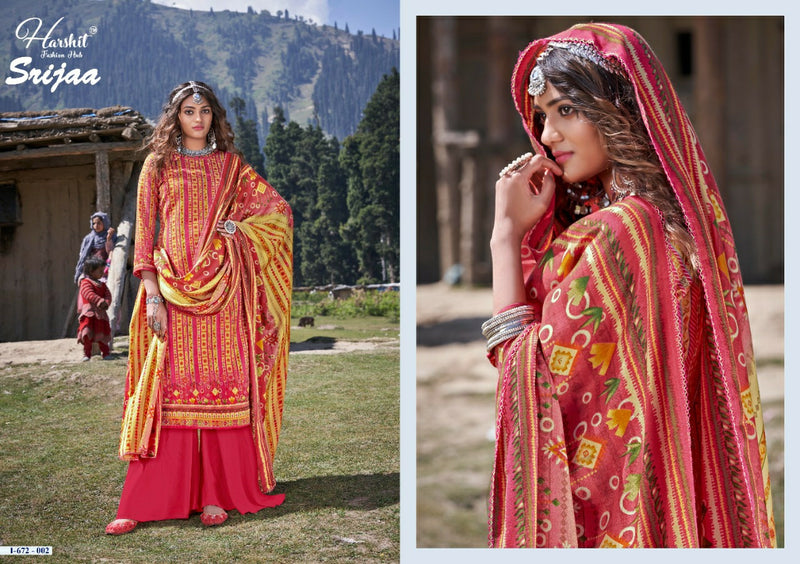 Harshit Fashion Srijaa Pashmina With Printed Work Stylish Designer Attractive Look Salwar Kameez