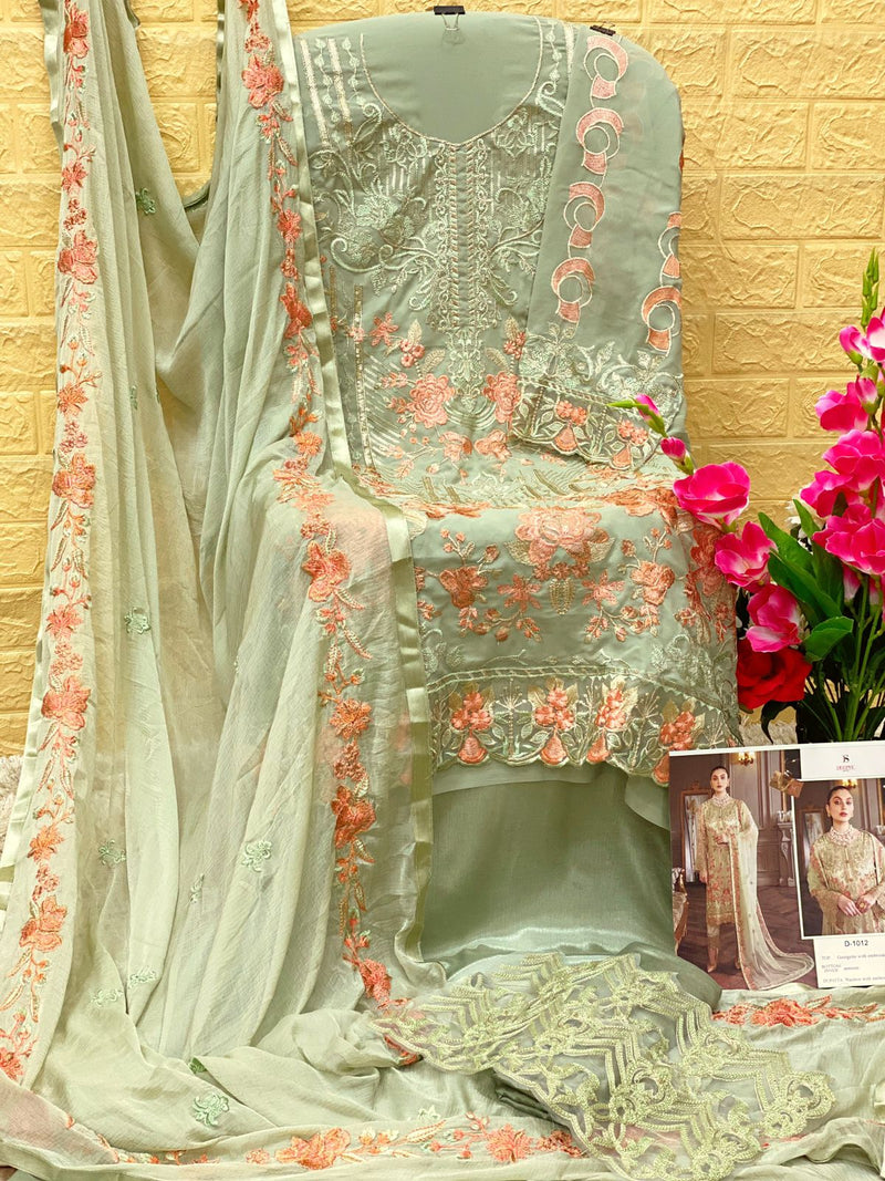 Deepsy Suit Dno 1012 Georgette With Heavy Beautiful Embroidery Work Stylish Designer Pakistani Salwar Kameez