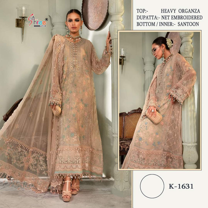 Shree Fabs Dno 1631 Organza With Beautiful Heavy Embroidery Work Stylish Designer Party Wear Salwar Kameez
