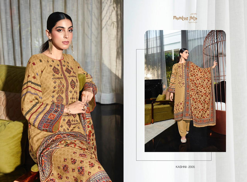 Mumtaz Arts Kashni Edition Vol 1 Pashmina With Neck Embroidery Work Stylish Designer Casual Wear Salwar Kameez