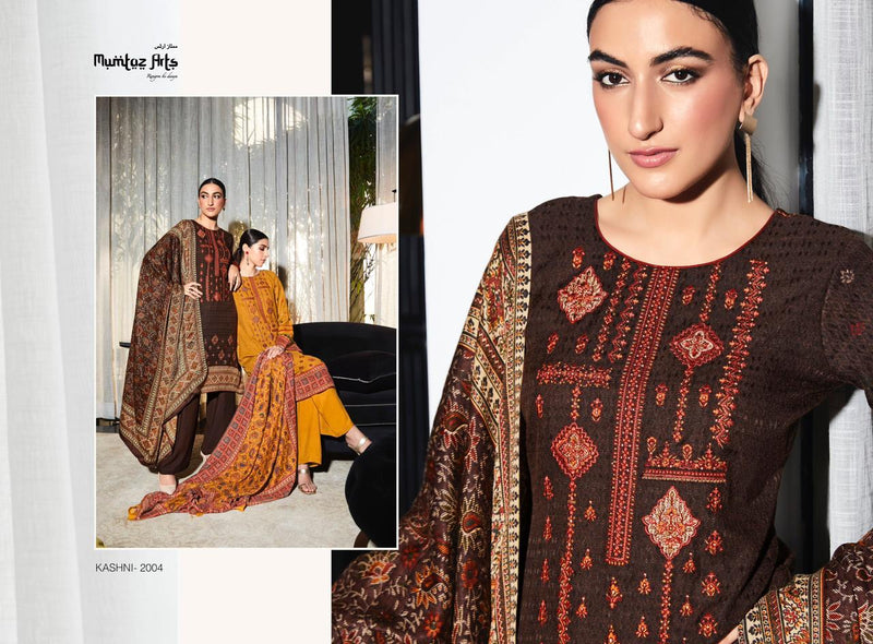 Mumtaz Arts Kashni Edition Vol 1 Pashmina With Neck Embroidery Work Stylish Designer Casual Wear Salwar Kameez