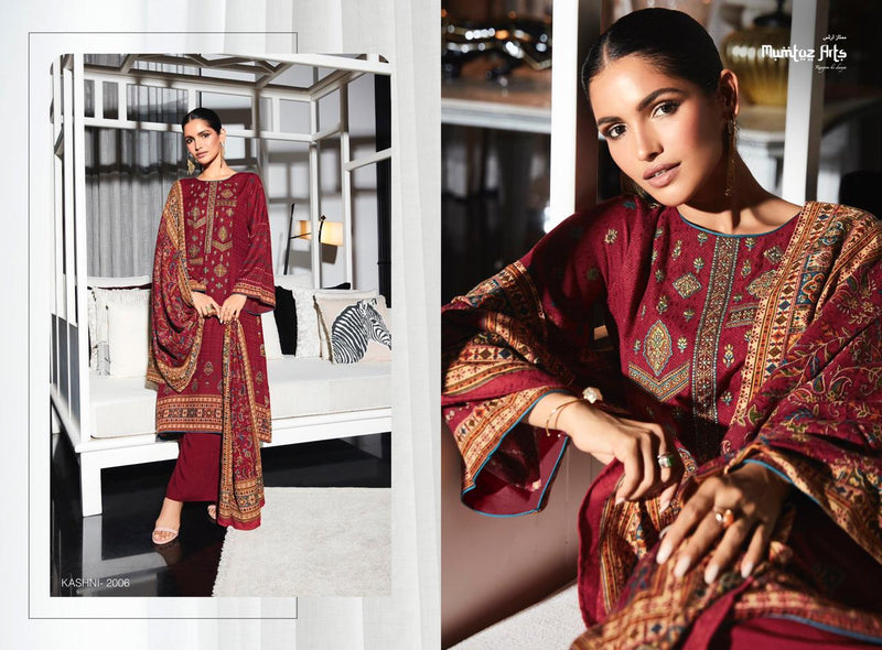 Mumtaz Arts Kashni Edition Vol 1 Pashmina With Neck Embroidery Work Stylish Designer Casual Wear Salwar Kameez