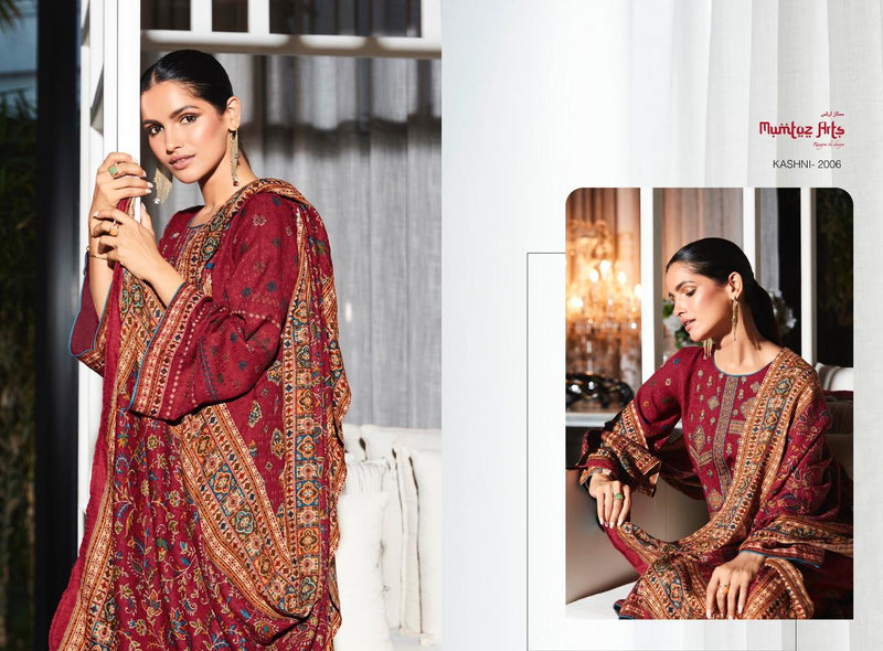 Mumtaz Arts Kashni Edition Vol 1 Pashmina With Neck Embroidery Work Stylish Designer Casual Wear Salwar Kameez