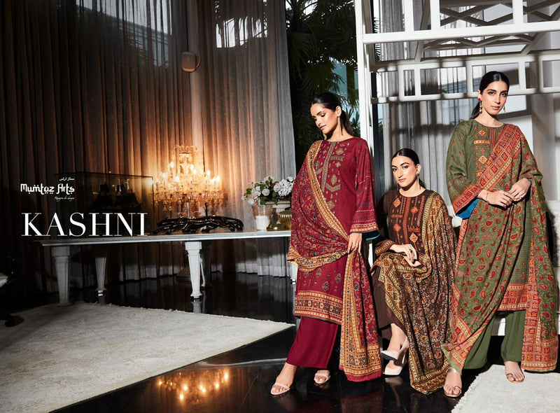 Mumtaz Arts Kashni Edition Vol 1 Pashmina With Neck Embroidery Work Stylish Designer Casual Wear Salwar Kameez