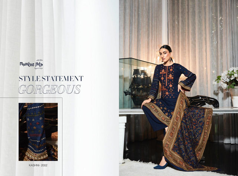 Mumtaz Arts Kashni Edition Vol 1 Pashmina With Neck Embroidery Work Stylish Designer Casual Wear Salwar Kameez