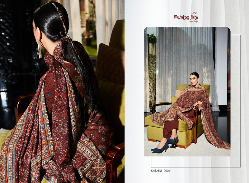 Mumtaz Arts Kashni Edition Vol 1 Pashmina With Neck Embroidery Work Stylish Designer Casual Wear Salwar Kameez
