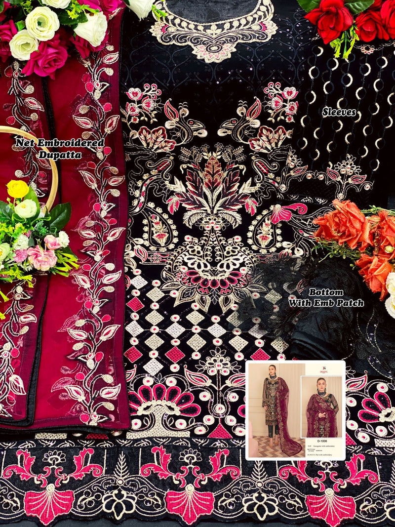 Deepsy Suit Dno 1006 Georgette With Heavy Embroidery Work Stylish Designer Wedding Look Salwar Kameez