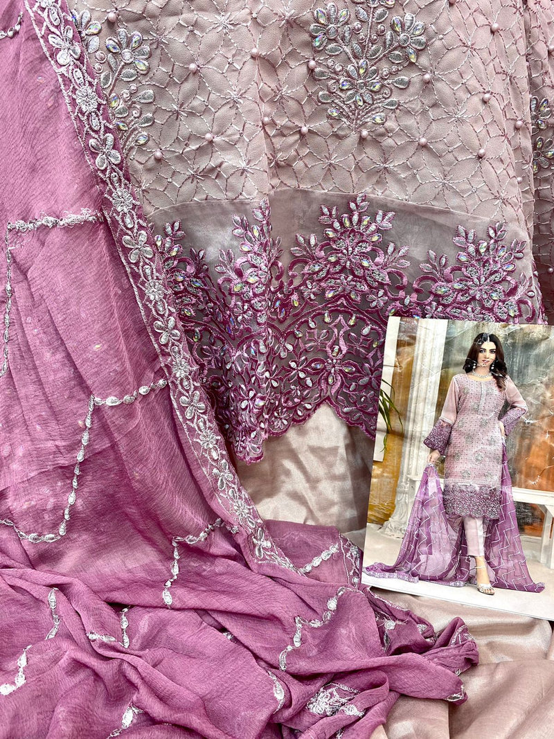 Rungrez Dno 1022 Georgette With Beautiful Embroidery Diamond Work Stylish Designer Pakistani Salwar Kameez
