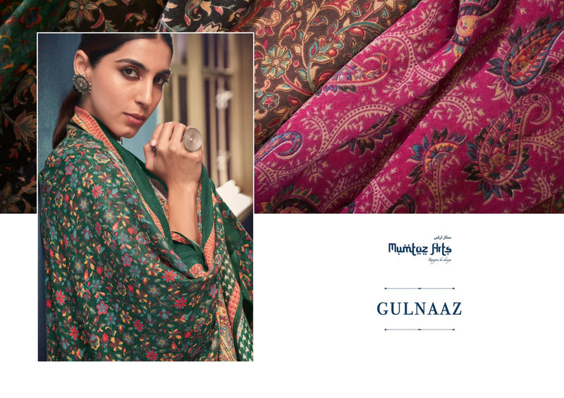 Mumtaz Arts Gulnaaz Pashmina With Heavy Neck Embroidery Work Stylish Designer Festive Wear Salwar Kameez