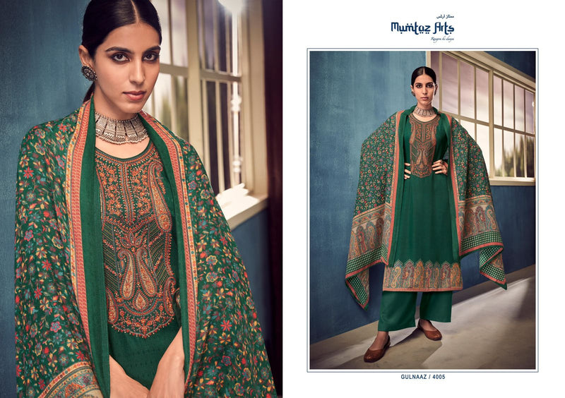 Mumtaz Arts Gulnaaz Pashmina With Heavy Neck Embroidery Work Stylish Designer Festive Wear Salwar Kameez