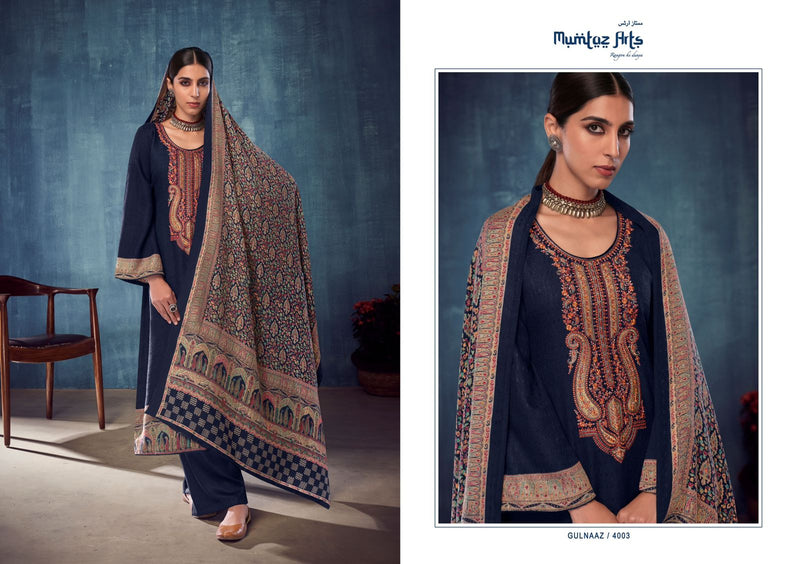 Mumtaz Arts Gulnaaz Pashmina With Heavy Neck Embroidery Work Stylish Designer Festive Wear Salwar Kameez