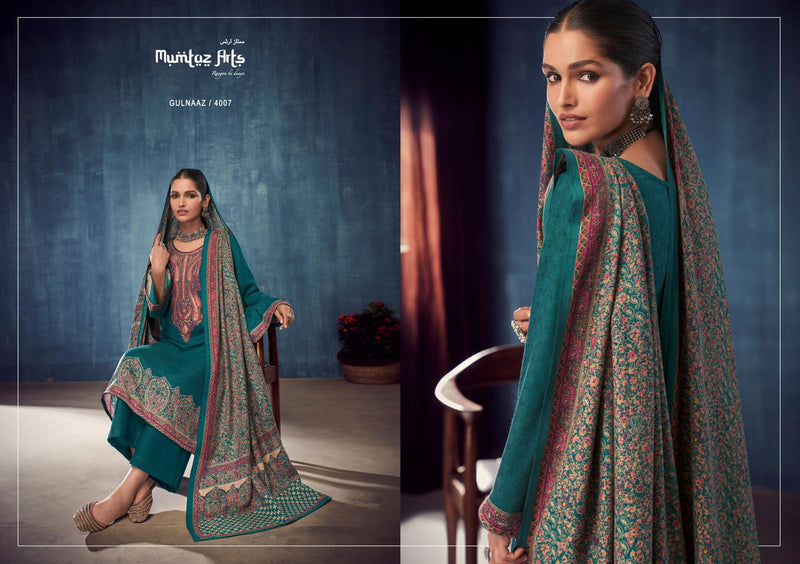 Mumtaz Arts Gulnaaz Pashmina With Heavy Neck Embroidery Work Stylish Designer Festive Wear Salwar Kameez