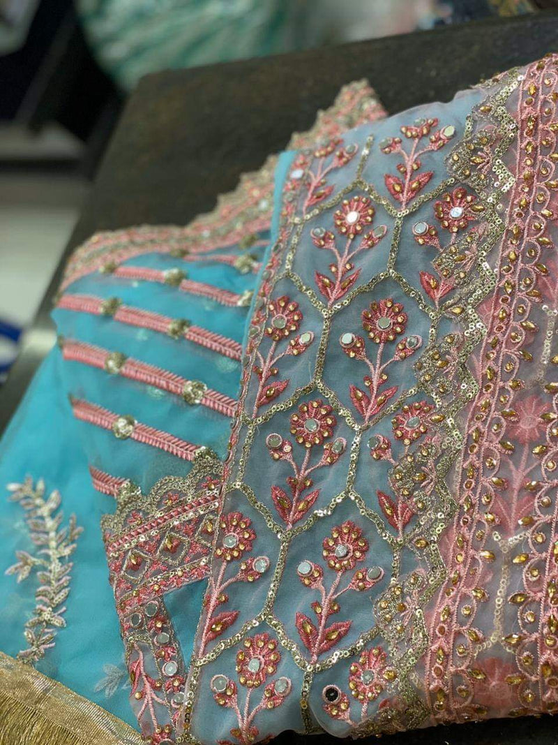 Fepic Rosemeen C 1015 Organza With Beautiful  Embroidery Work Stylish Designer Wedding wear Salwar Kameez