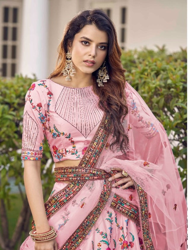 Shubhkala Guldasta 1912 Net With Heavy Beautiful Embroidery Work Stylish Designer Wedding Look Lehenga Choli