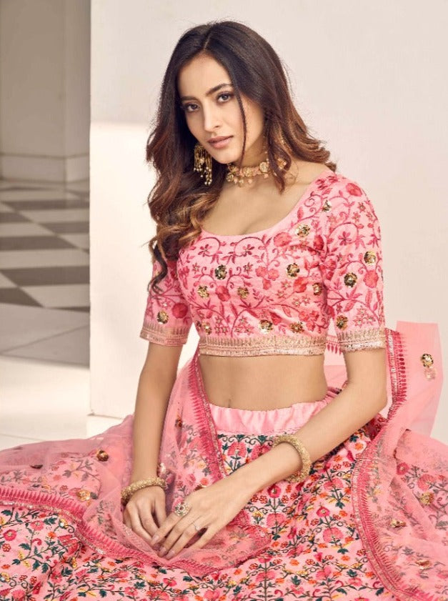 Shubhkala Guldasta 1916 Net With Heavy Beautiful Embroidery Work Stylish Designer Wedding Look Lehenga Choli