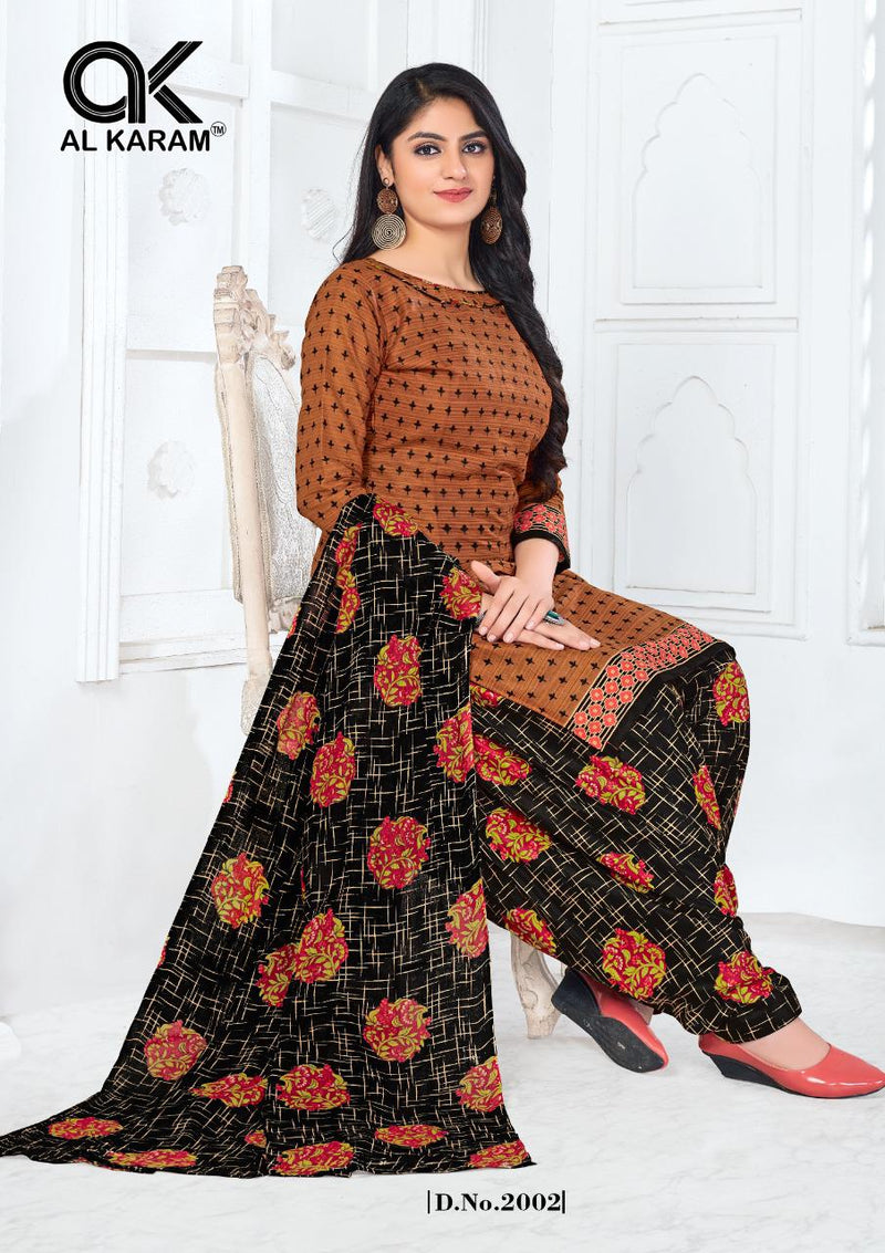 Al Karam Amber Patiyala Vol 2 Pure Cotton With Fancy Work Stylish Designer Casual Wear Salwar Suit