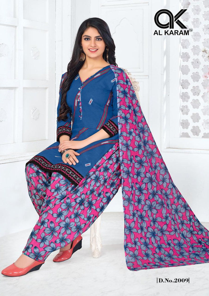 Al Karam Amber Patiyala Vol 2 Pure Cotton With Fancy Work Stylish Designer Casual Wear Salwar Suit