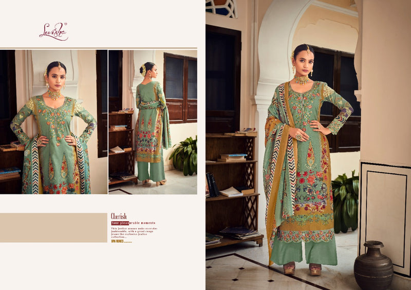 Levisha Mahefuz Pure Cotton With Heavy Embroidery Work Stylish Designer Pakistani Salwar Kameez