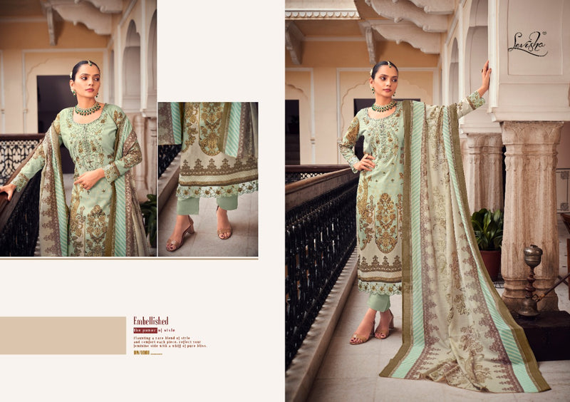 Levisha Mahefuz Pure Cotton With Heavy Embroidery Work Stylish Designer Pakistani Salwar Kameez