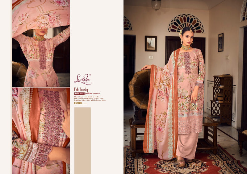 Levisha Mahefuz Pure Cotton With Heavy Embroidery Work Stylish Designer Pakistani Salwar Kameez
