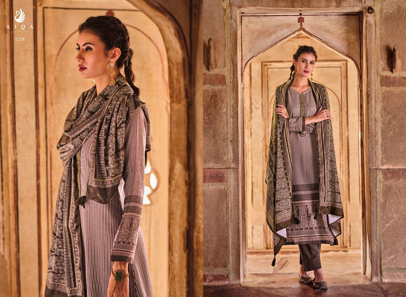 Aiqa Lifestyle Raika Pashmina With Beautiful Work Stylish Designer Pakistani Salwar Kameez